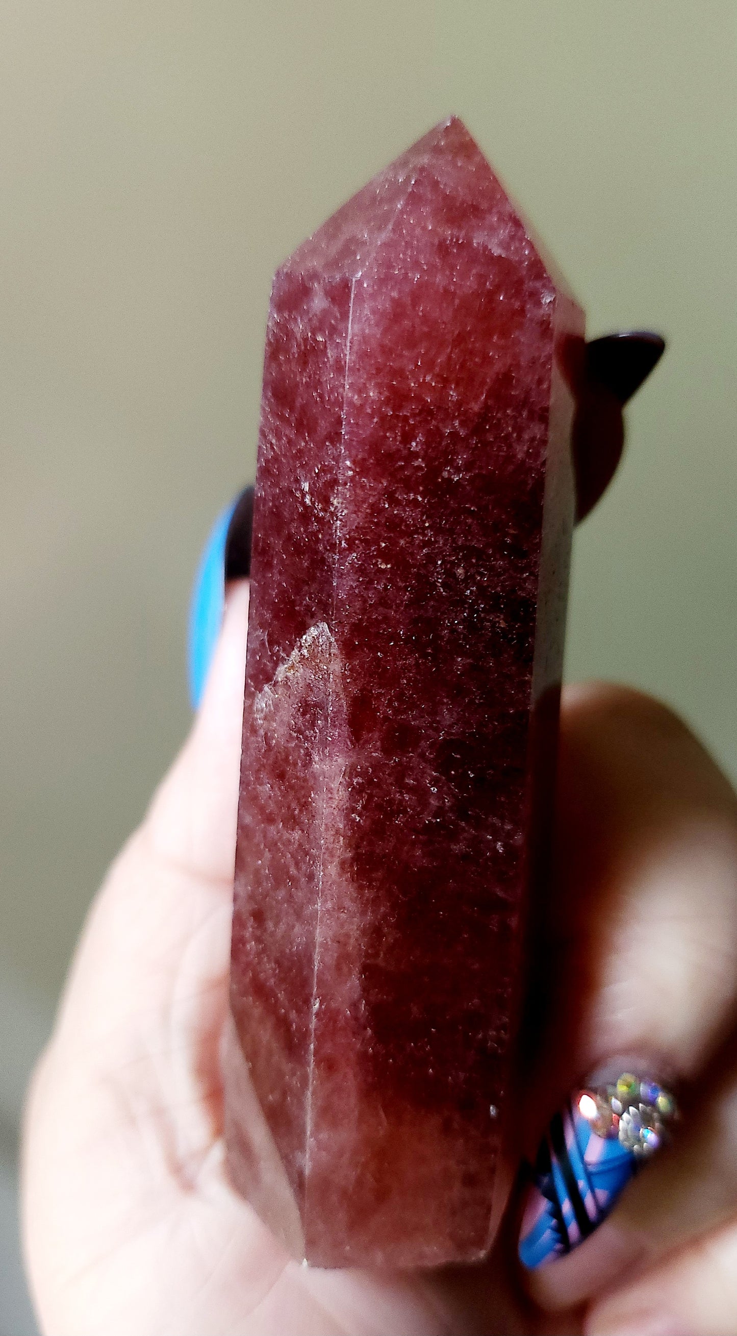 Strawberry Quartz Points