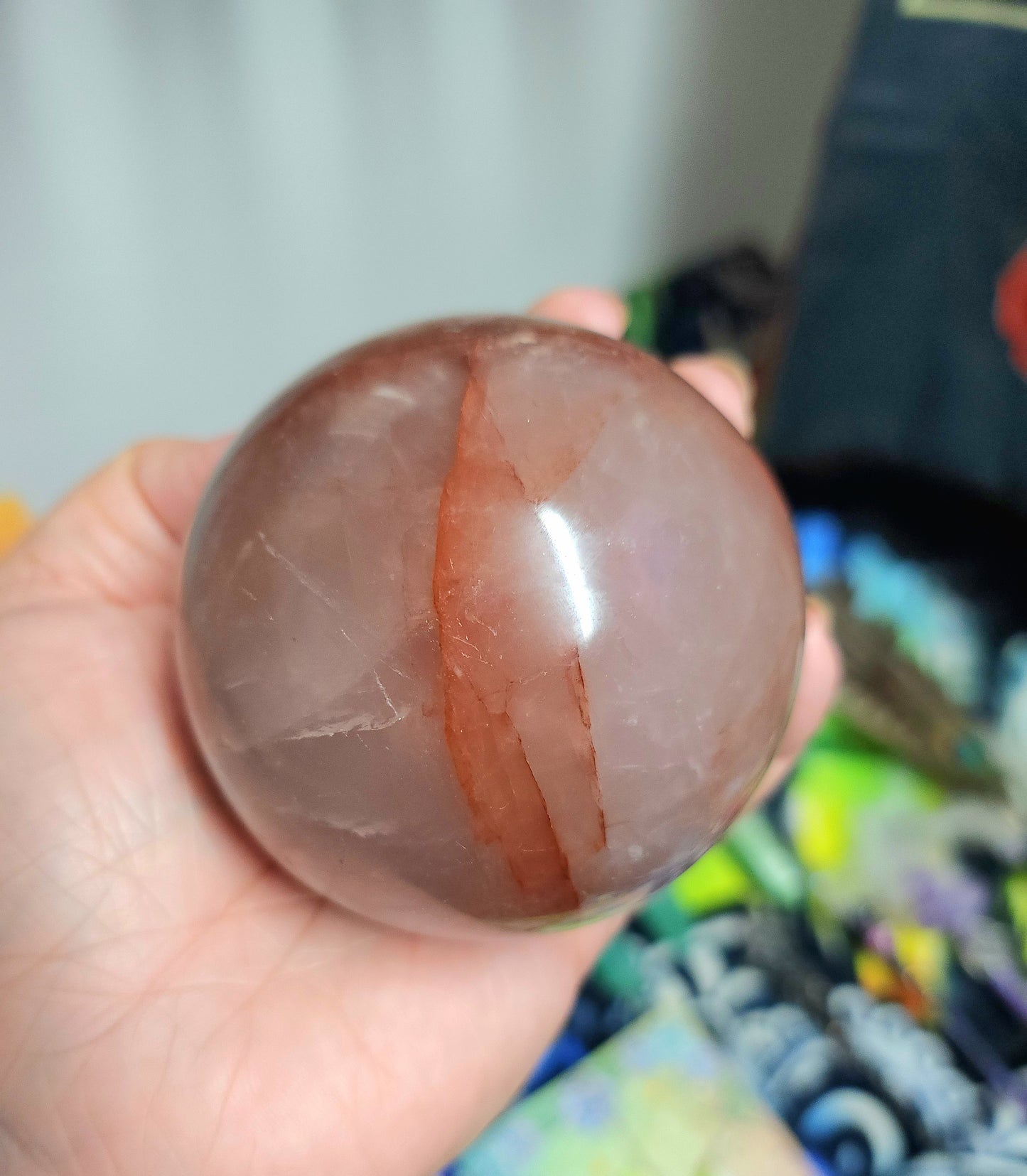 Fire Quartz Sphere