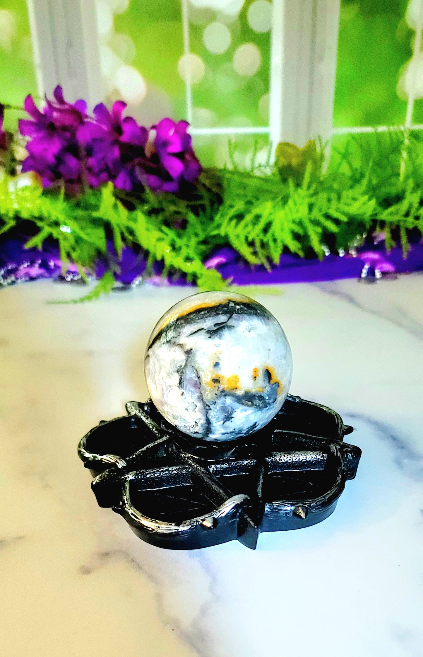 Flower Pentacle Sphere Stand