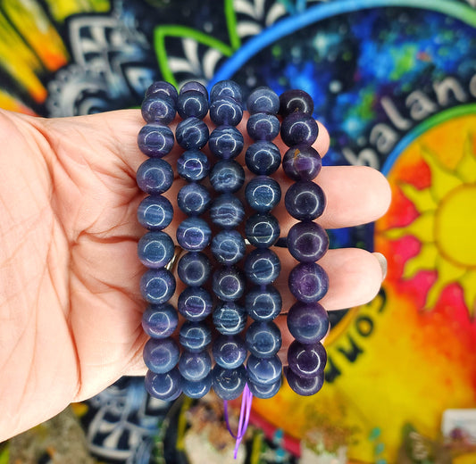 Silky Blue & Purple Fluorite Bracelets