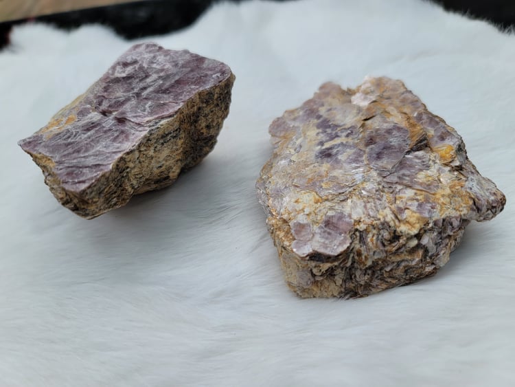 Raw Lepidolite Slab