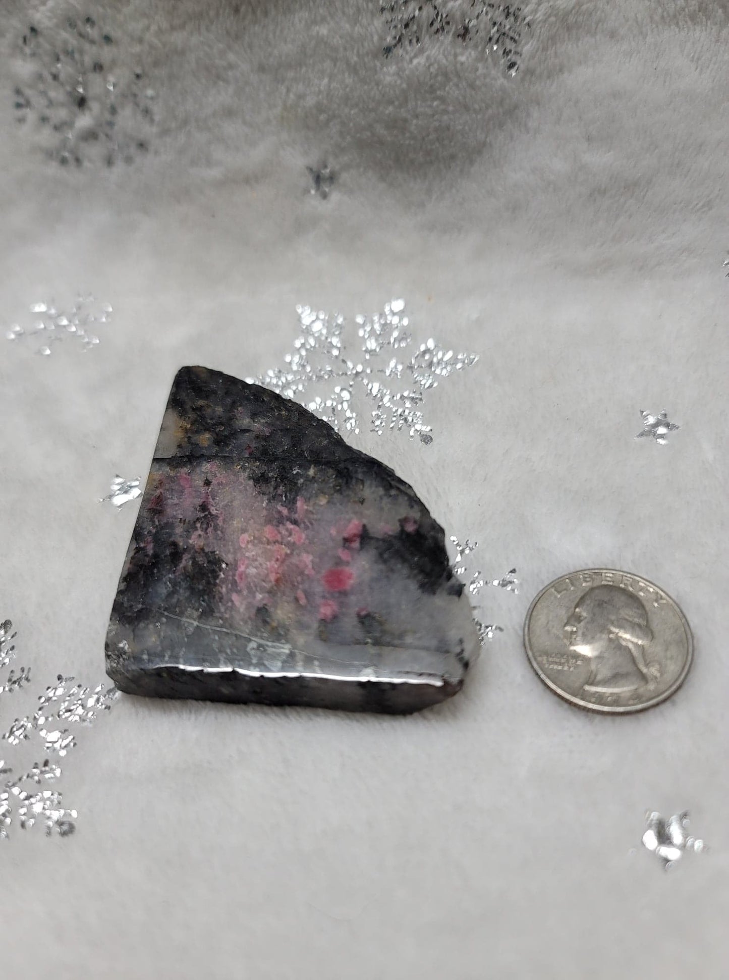 Rhodonite slab