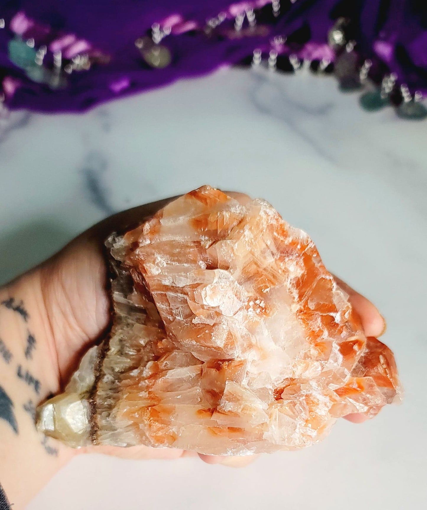 Raw Tri-Colored Calcite