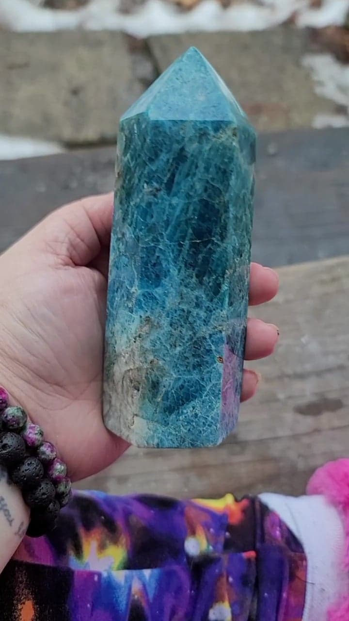 Blue Apatite Chunky Towers
