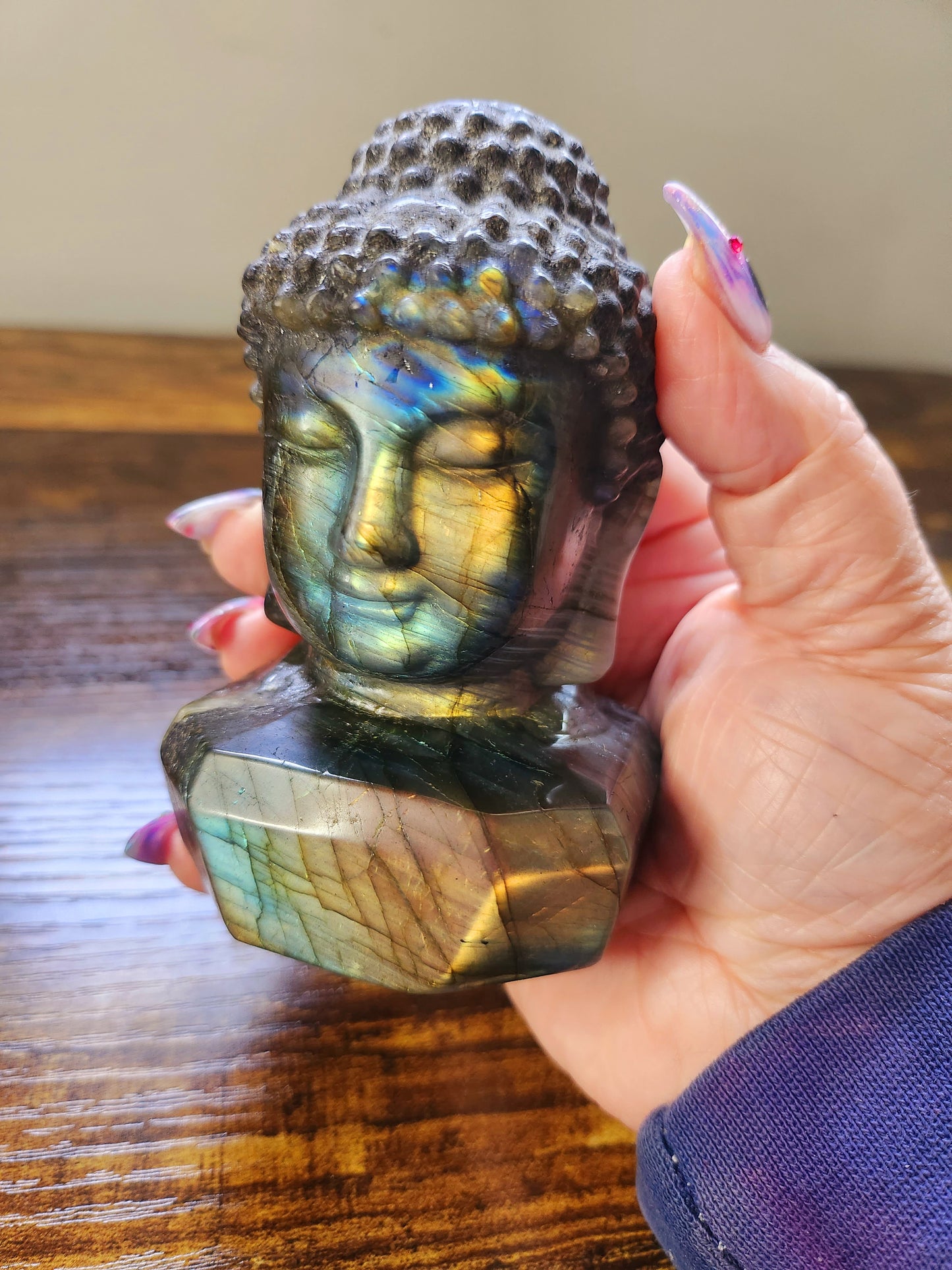 Labradorite Buddha