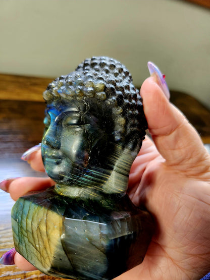 Labradorite Buddha