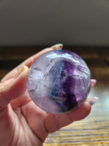 Rainbow Fluorite Sphere