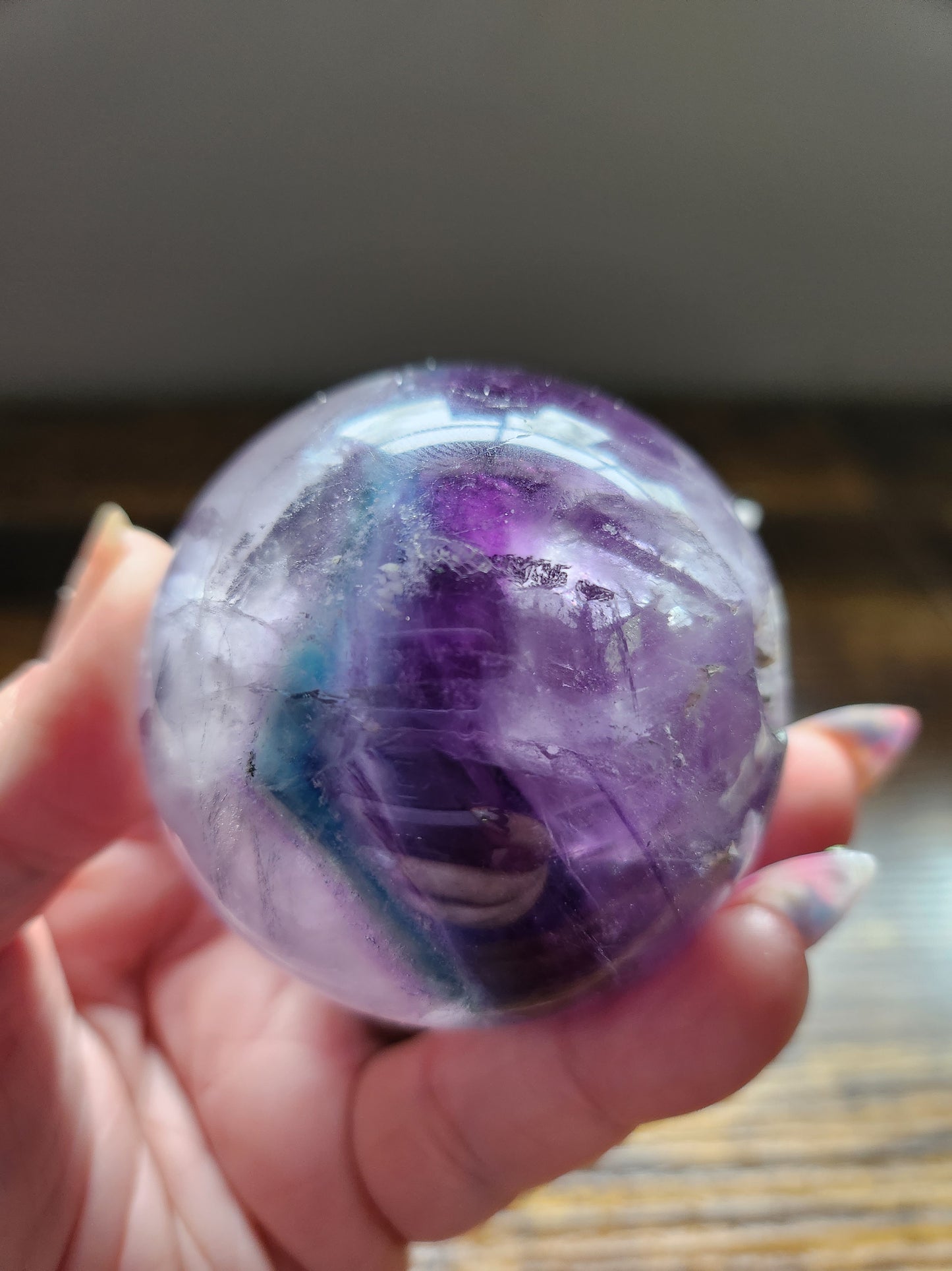 Rainbow Fluorite Sphere