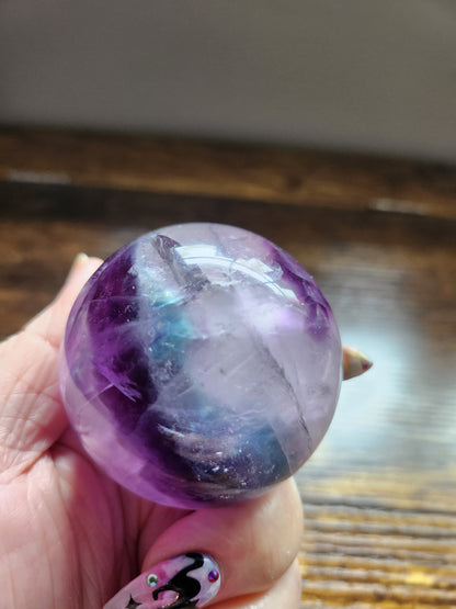 Rainbow Fluorite Sphere