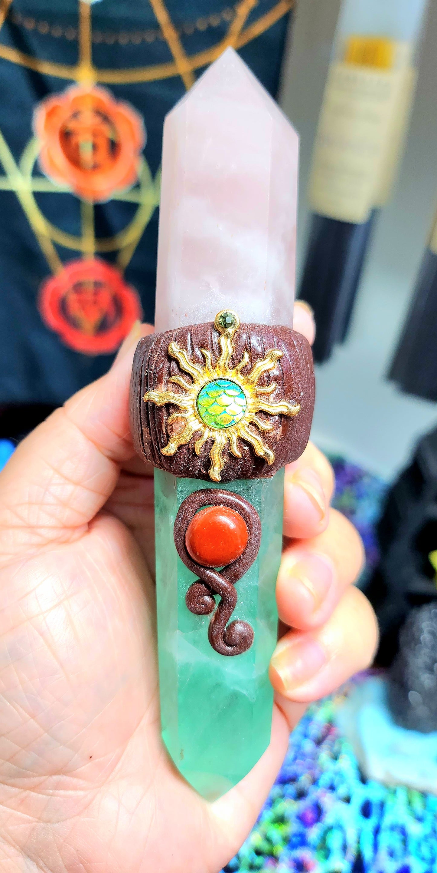 Handmade Crystal Energy Wands