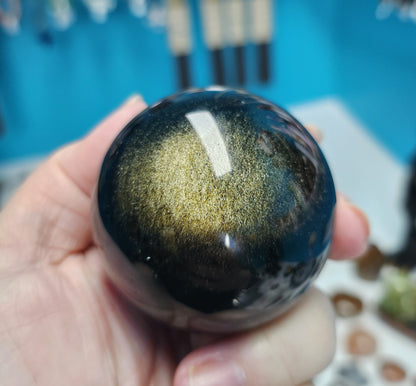 Goldsheen Obsidian Sphere