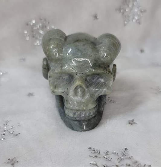 Labradorite Crystal Skull