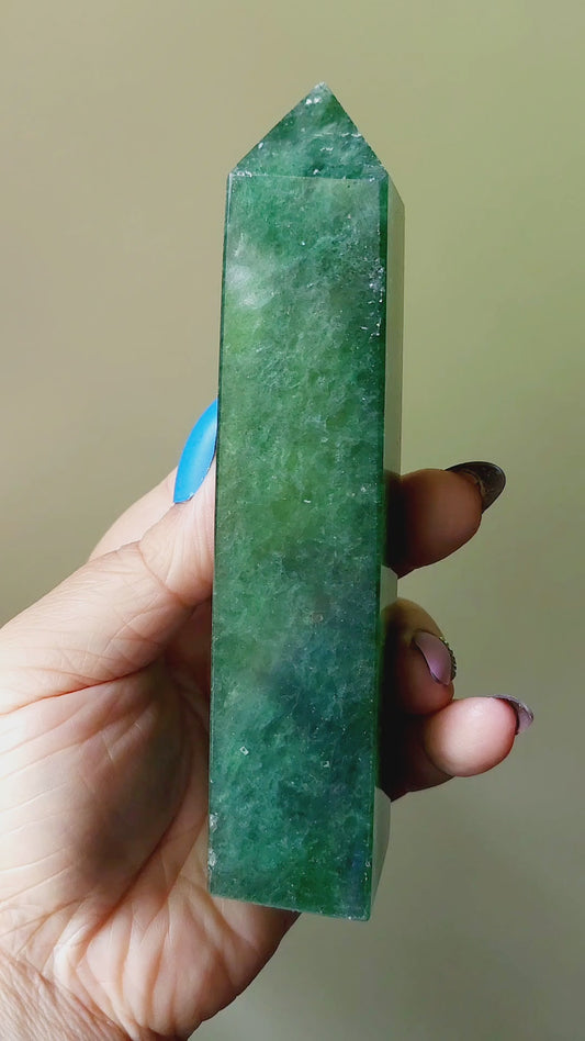 Green Strawberry Quartz Towers