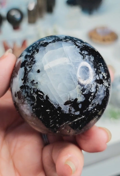 Rainbow Moonstone Spheres