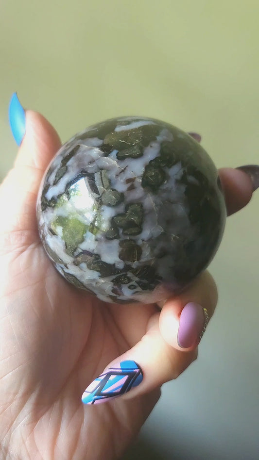 Indigo Gabbro Sphere