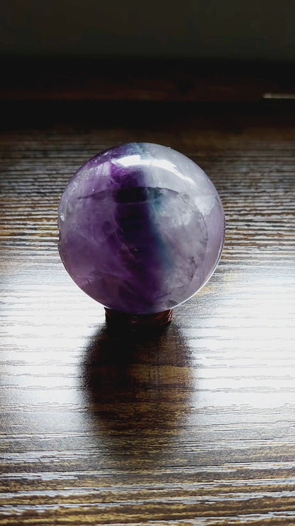 Rainbow Fluorite Sphere