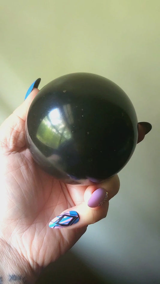 Black Basalt Sphere