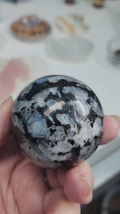 Rainbow Moonstone Spheres