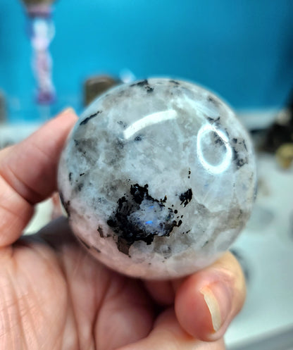 Rainbow Moonstone Spheres