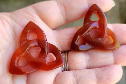 Crystal Triquetra Carvings