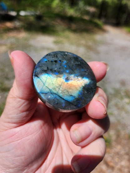 Labradorite Moon & Sun Coins