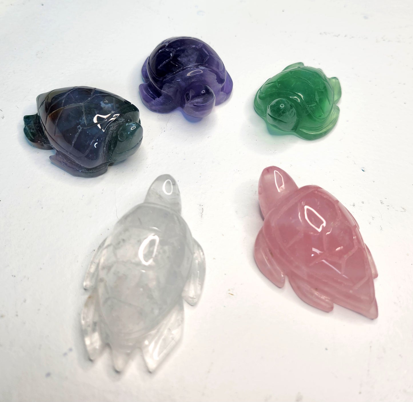 2.5” Natural Crystal Sea Turtles