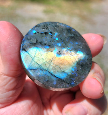 Labradorite Moon & Sun Coins