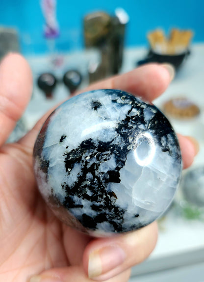 Rainbow Moonstone Spheres