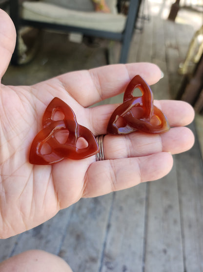 Crystal Triquetra Carvings