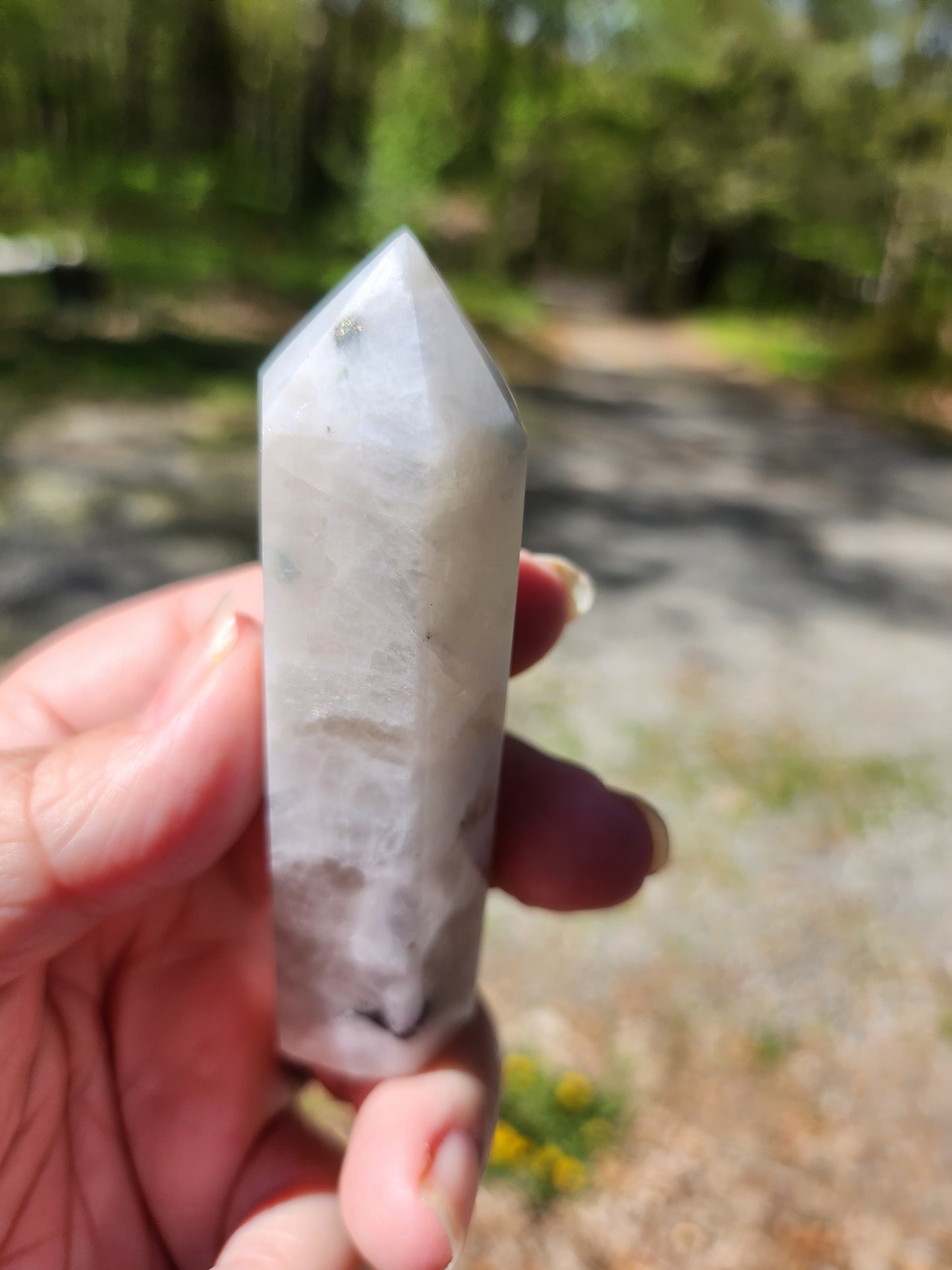 Rainbow Moonstone Points