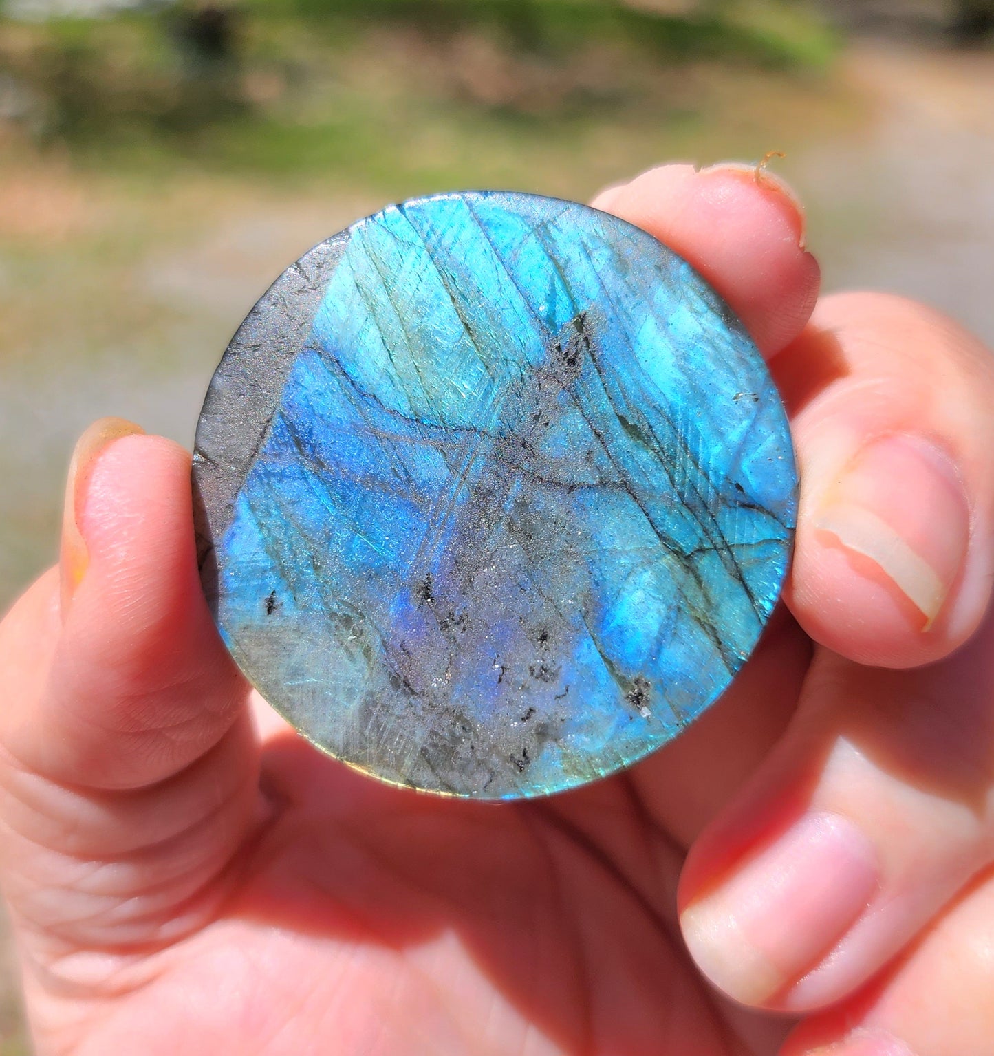 Labradorite Moon & Sun Coins