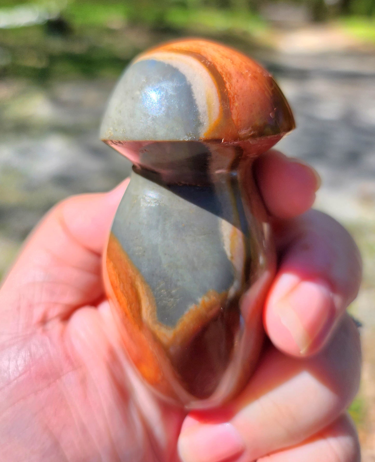 Polychrome Jasper Mushrooms