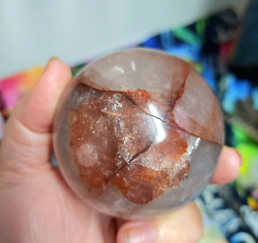 Fire Quartz Sphere