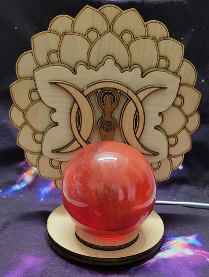 Red Smelt Quartz Sphere