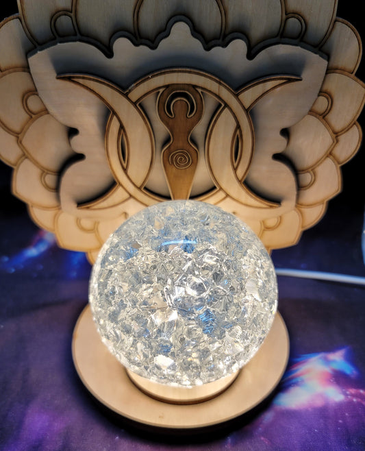 Fire & Ice Quartz Sphere