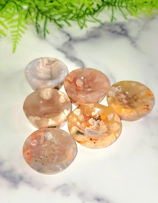 Flower Agate Bowls