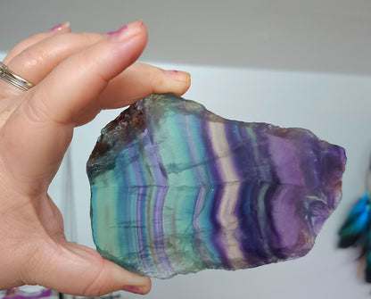 Rainbow Fluorite Slab