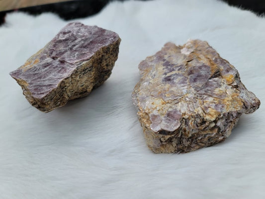 Raw Lepidolite Slab