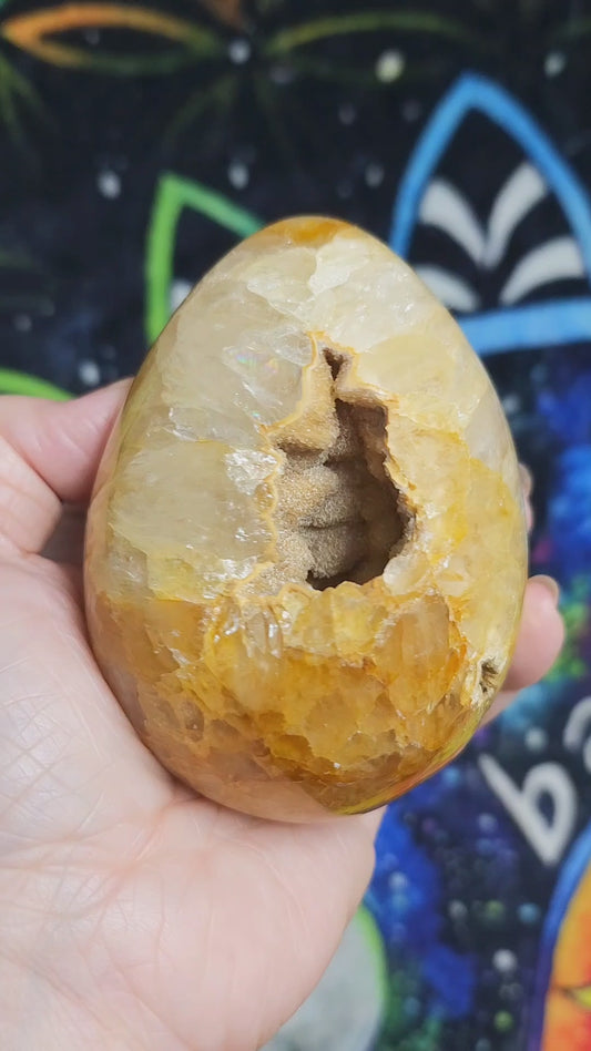 Golden Healer w/Druzy Egg