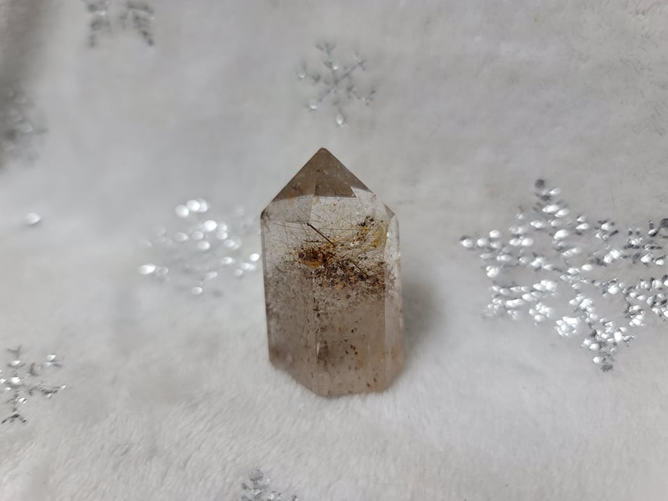 Copper Rutilated Quartz Point