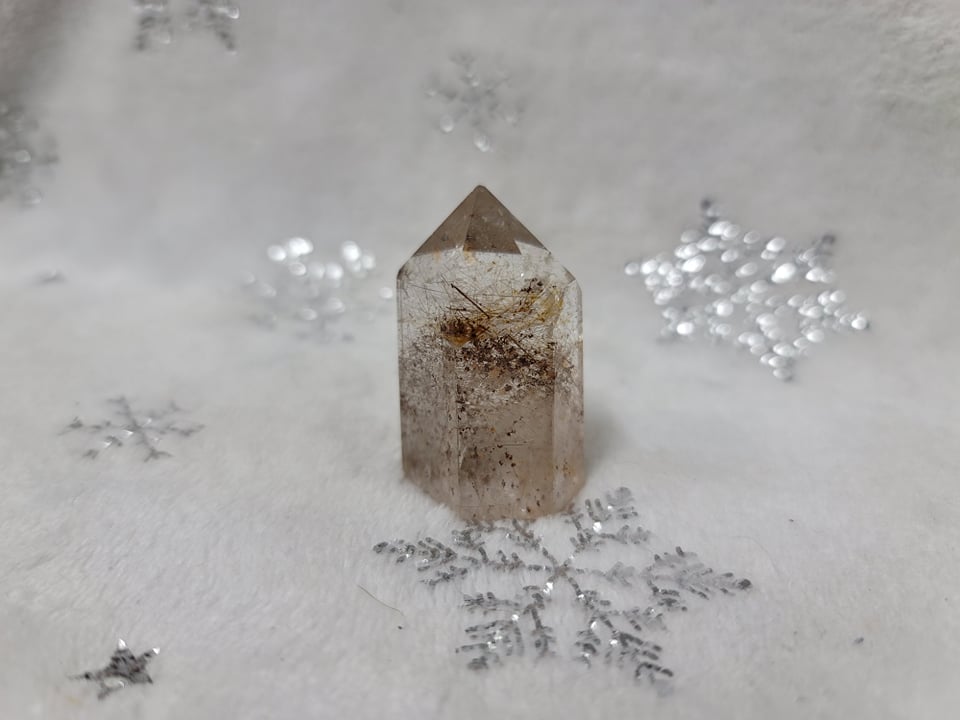 Copper Rutilated Quartz Point