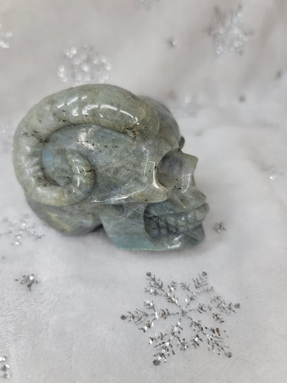 Labradorite Crystal Skull