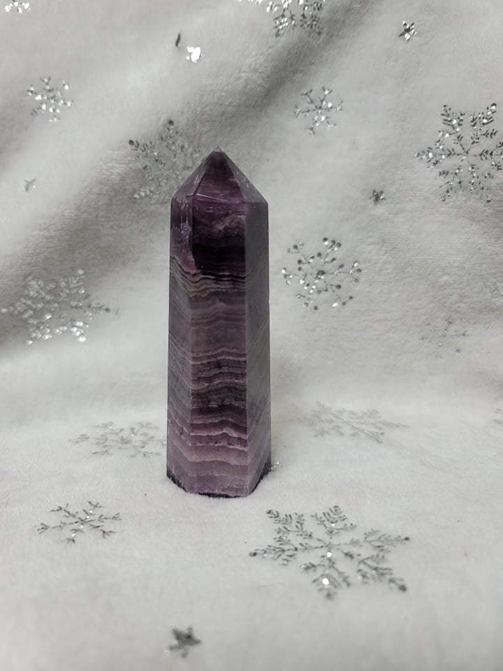 Large Silky Fluorite Tower