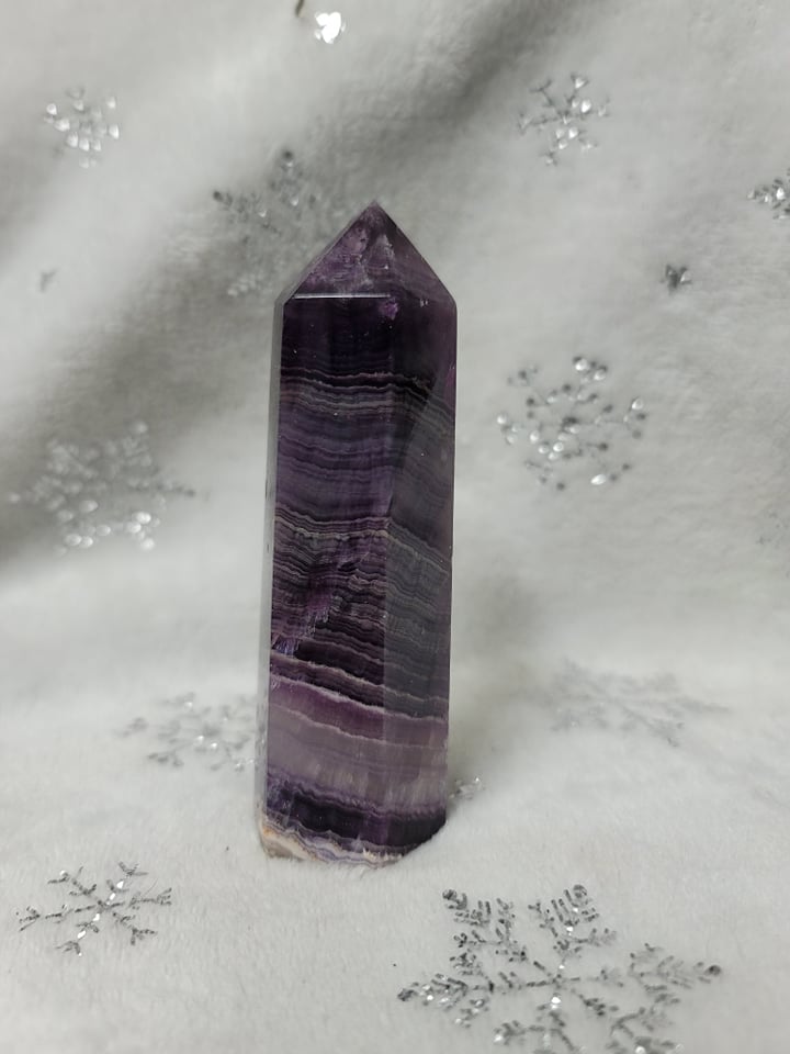 Large Silky Fluorite Tower