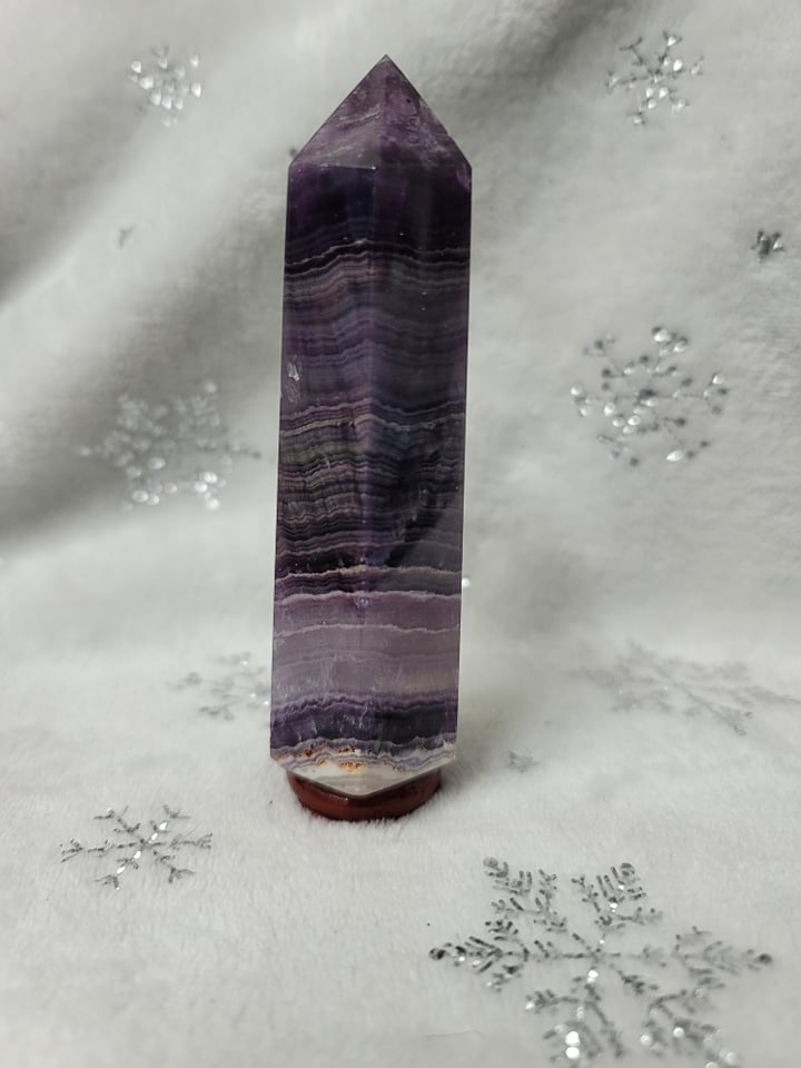 Large Silky Fluorite Tower