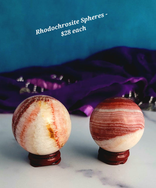 Rhodochrosite Spheres