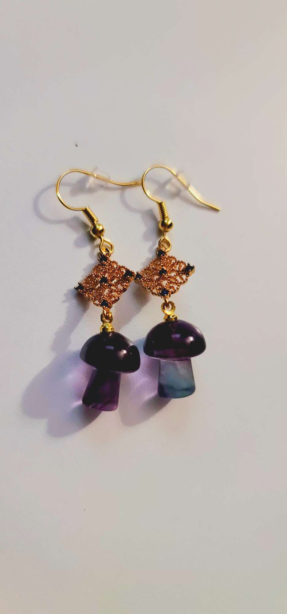 Rainbow Fluorite Earrings