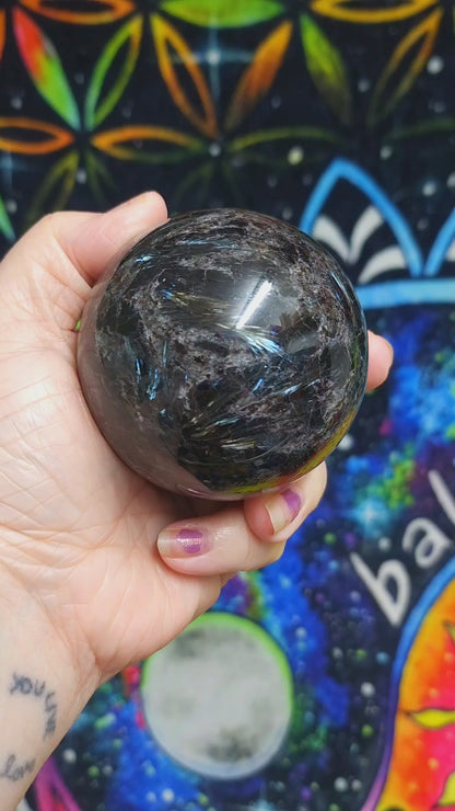 Astrophyllite & Garnet Spheres